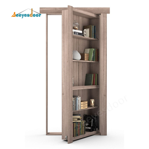 <span class=keywords><strong>Puerta</strong></span> Oculta Sin Marco Seeyesdoor, <span class=keywords><strong>Puerta</strong></span> de Librería <span class=keywords><strong>Secreta</strong></span> con Chapa de Madera, <span class=keywords><strong>Puerta</strong></span> Invisible Empotrada en Madera para Habitaciones Ocultas - Product Image 4