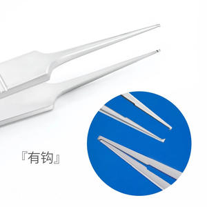 Pinzas de acero inoxidable Morning Industry con ganchos para instrumentos de cirugía de doble párpado, característica invisible - Product Image 1