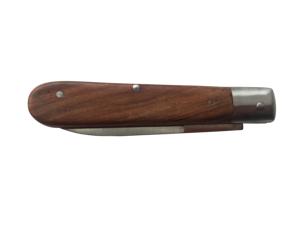 गुलाब लकड़ी सीधे संभाल तह ब्लेड जेब उपयोगिता चाकू - Product Image 5