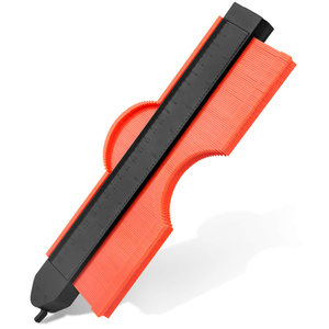 הניתן לנעילה 10 אינץ קווי המתאר קצה עיצוב למדוד שליט צורת קונטור מעתק פרופיל קווי המתאר מד עם נעילת עץ עבודה - Product Image 1