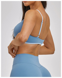 <span class=keywords><strong>Soutien</strong></span>-<span class=keywords><strong>gorge</strong></span> de <span class=keywords><strong>sport</strong></span> personnalisé en Spandex recyclé durable, à contraste de couleurs, extensible dans les 4 sens, avec bretelles ajustables, séchage rapide, <span class=keywords><strong>pour</strong></span> yoga, course et gym - Product Image 4