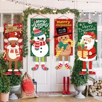 9 feuilles de plus de 200 autocollants de Noël réutilisables style dessin animé pour fenêtre, finition mate, Père Noël et sapin de Noël, adhésifs pour vitres