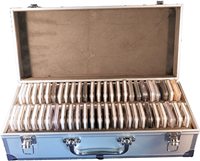 Étuis de transport en aluminium de haute qualité pour 50 pièces de monnaie, étui rigide en aluminium noir argenté avec poignée