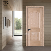Portes en bois JHK-M01 des mosquées Porte en bois à double panneau Porte en placage de bois