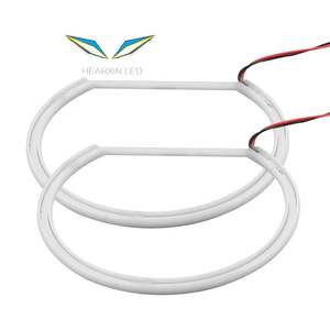 Halo blanc en coton Ultra lumineux SMD LED <span class=keywords><strong>Angel</strong></span> <span class=keywords><strong>Eyes</strong></span> 12V Car-styling 2x131mm pour BMW <span class=keywords><strong>E46</strong></span> - Product Image 1