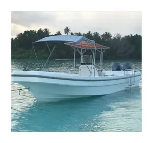 Bateau de pêche à panneau rouge, 32 pieds, en fibre de verre