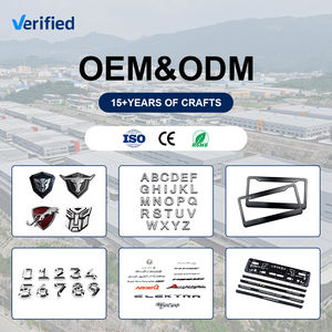 Emblema de coche con letras ABS negro dorado cromado con número de placa de coche de Indonesia personalizado al por mayor con adhesivo - Product Image 6