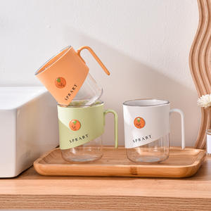 Juego de tazas de cepillo de dientes de plástico desechables simples creativas para el hogar, taza de lavado con tarro de lavado para enjuague bucal - Product Image 2