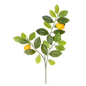 Rama de Limón Artificial de 65CM, Flor de Seda Plástica Realista, Decoración para el Hogar, Accesorio para Bodas - Product Image 5
