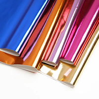 Cuir Synthétique Brillant Effet Miroir en PVC Recyclé, Tissu Brillant en TPU Breveté et PU pour Canapé Cuero Sintetico ESPEJO