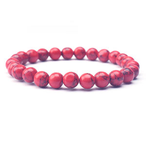 بيع بالجملة موضة جديدة 8-أحجار يوغا من الحجر الطبيعي ، أحجار كريمة من الكريستال ، أساور مطرزة بالخرز للرجال والنساء - Product Image 3