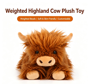 Vente en gros usine – Jouet anti-stress en peluche lesté, multi-styles animaux, avec remplissage de granulés, logo personnalisé, cadeau pour enfants et adultes - Product Image 2
