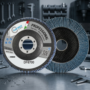 Disque lamellé professionnel FERVI Tiger en oxyde d'aluminium, grain 80, 13300 tr/min, avec matériau en aluminium - Product Image 3