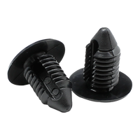 Rivet automobile en nylon noir fin GL-436 à insertion rapide avec clips en forme de sapin et attache à cliquet