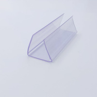 Porte-étiquettes en PVC de qualité alimentaire, personnalisé par l'usine Huasso, respectueux de l'environnement, installation facile, plastique transparent pour supermarché