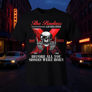 Camiseta The Badass Generation Gen X Skeleton Est 1978 Antes de que nacieran todos ustedes, los cobardes - Product Image 3