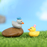 Miniatures de jardin féerique, petit canard, figurines de terrarium DIY, ornements de micro-paysage, décoration de maison de poupée, cadeau et jouet pour enfants