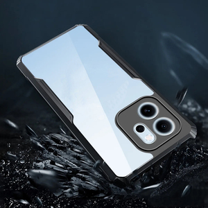 Custodia per <span class=keywords><strong>OPPO</strong></span> <span class=keywords><strong>Reno</strong></span> 14 14F 13F 13 12 11 10 9 8 8T 7 6 PRO Lite in TPU Nero Ultrasottile Antiurto con Cornice Morbida e Copertura in Acrilico - Product Image 3