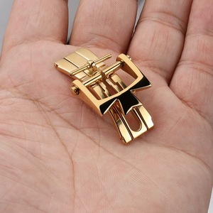 Sonrada SRD-004WB Thép không gỉ sang trọng có thể gập lại Khóa bướm phù hợp với dây đeo đồng hồ Constantin ở nước ngoài VCO 18mm 20mm - Product Image 4