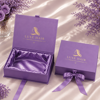 Boîte d'emballage de luxe pour cheveux, boîte pour extensions de cheveux, boîte cadeau pour perruque, fabricant d'emballages magnétiques en carton personnalisés en Chine