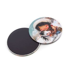 Imán Redondo Personalizado de Primera Calidad para Refrigerador, Botón Magnético con Imágenes para Refrigerador - Product Image 1