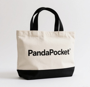 Venta al por mayor bajo Moq reutilizable logotipo personalizado duradero regalo bolsa de comestibles bolsa de compras a granel Nany negro Rosa algodón bolsa de lona - Product Image 2
