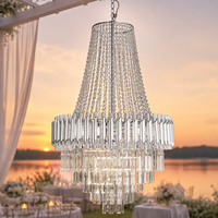 Lustre en cristal, grand luminaire suspendu pour cérémonie de mariage, salle de bal, hall d'hôtel, décoration de maison de luxe