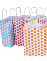 Sacs en papier personnalisés de luxe imprimés et recyclables avec poignées pour cadeaux d'anniversaire et fêtes, vente en gros