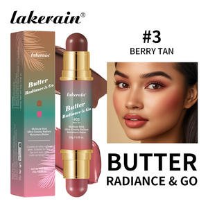 Lakerain Contour Blush Double Tête Multiuse Butter Radiance Go Makeup Stick Contour Lip Eye Cheek Moisturizing Blush Stick - Product Image 3