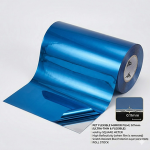 Autocollant <span class=keywords><strong>miroir</strong></span> en PET incassable, auto-adhésif, <span class=keywords><strong>feuille</strong></span> de <span class=keywords><strong>miroir</strong></span> <span class=keywords><strong>souple</strong></span> et flexible pour la décoration intérieure, film réfléchissant incassable pour le bricolage - Product Image 1