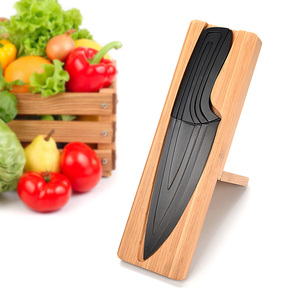 Support magnétique en bois haut <span class=keywords><strong>de</strong></span> gamme 4 en 1 pour couteaux <span class=keywords><strong>de</strong></span> <span class=keywords><strong>cuisine</strong></span> en acier inoxydable dans un coffret cadeau / Ensemble <span class=keywords><strong>de</strong></span> couteaux multifonction pour la <span class=keywords><strong>cuisine</strong></span> - Product Image 5