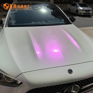 Pellicola per Auto in PET Senza Bolle 1,52*18m, Vinile Super Lucido in PET da Bianco Perlato a Viola (Lucido) per Copertura Carrozzeria - Product Image 4