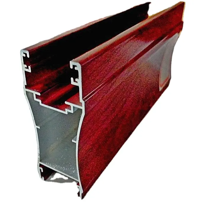 Profili in alluminio di finitura in legno estruso a basso prezzo per porte e finestre