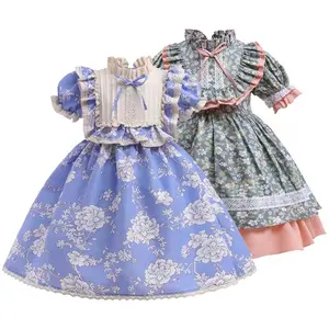 1 2 3 4 5 6 Years gothic dress anime dress costume for kids carnival baby girl dresses Party Cosplay little girl fall clothing