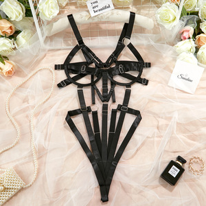 Sexy erotico donna che apre body in Lingerie elastica Set di Lingerie Sexy orsacchiotto per vieni qui papà - Product Image 6