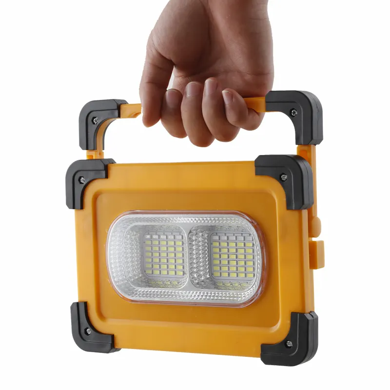 IP65 Outdoor Rechargeable Solar Flood Light For portable 60W 80W Solar Led Flood Light camping lamp