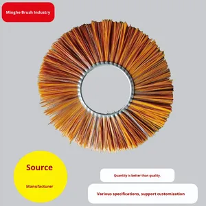 Filament en fil d'acier mixte assainissement déneigement <span class=keywords><strong>brosse</strong></span> de balayage de route Type concave-<span class=keywords><strong>convexe</strong></span> traitement de nettoyage personnalisé pour - Product Image 2