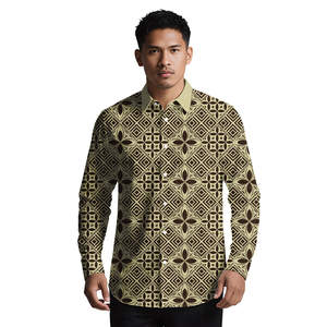 T-shirt à boutons pour <span class=keywords><strong>homme</strong></span> avec motifs tribaux polynésiens personnalisés de Noël, design de tatouage samoan, vêtements pour <span class=keywords><strong>homme</strong></span>, chemises hawaïennes Aloha - Product Image 3