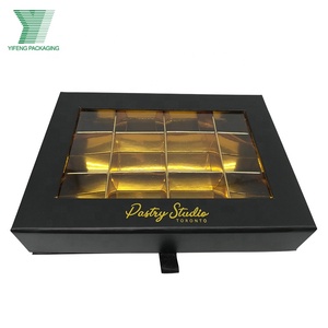 Boîte en carton rigide de qualité alimentaire personnalisée, boîte à dragées pour <span class=keywords><strong>mariage</strong></span>, boîte cadeau pour bonbons, emballage alimentaire, boîte à chocolat avec inserts en papier doré - Product Image 5