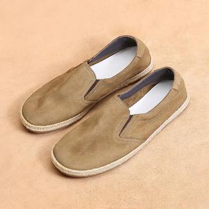 High-quality Autumn Loafers Made of Cowhide with Breathable Anti-Slip <b>Sole</b> for Business Commuting Comfortable Casual Wear Men - Product Image 4