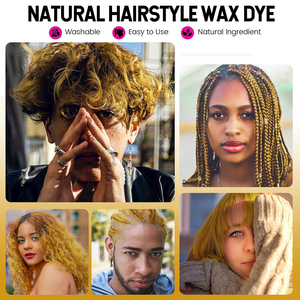Crème colorante capillaire instantanée végane unisexe, cire jaune pour coiffures DIY pour Halloween, enfants, hommes, femmes - 739269 - Product Image 5