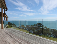 Pour Superhouse balustrade en verre sans cadre en alliage d'aluminium U Channel porte et fenêtre en verre trempé pour balcon