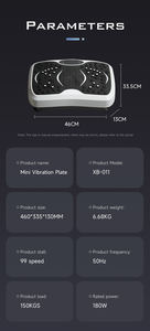 Cazzo in forma portatile ABS <span class=keywords><strong>Mini</strong></span> vibrazione piastra Unisex casa uso elettromagnetico massaggiatore per il dimagrimento macchina per esercizi - Product Image 5