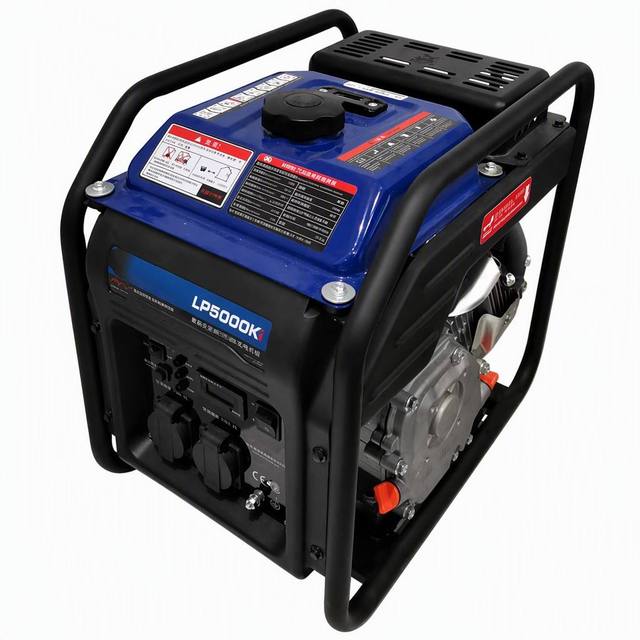 HOLFILL LP5000K 5kW Portable Gasoline Generator 230V Open Frame Gas Generator for Construction Site Home Backup Outdoor