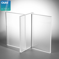 Oleg 4ft x 8ft Taille personnalisée de haute qualité Feuille de PMMA en fonte transparente Feuille acrylique colorée et transparente