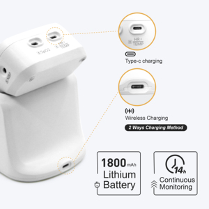 BERRY PM6100 Elektrische slimme automatische draagbare monitor voor vitale functies voor thuiszorg, ziekenhuisgebruik, multiparameter, draagbaar, Bluetooth - Product Image 3