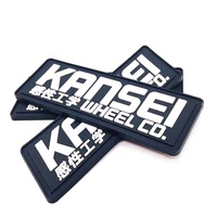 Patch en caoutchouc 3d personnalisé, étiquette en Pvc souple découpée avec votre Logo