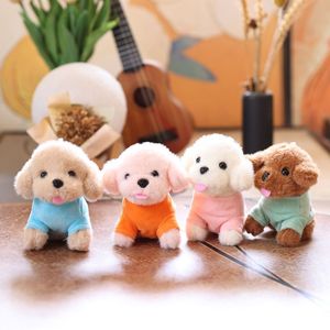 Porte-clés lumineux mignon en forme de <span class=keywords><strong>chiot</strong></span> Teddy, breloque de sac, mini pendentif en peluche Kawaii, jouet animal en peluche chien durable - Product Image 1