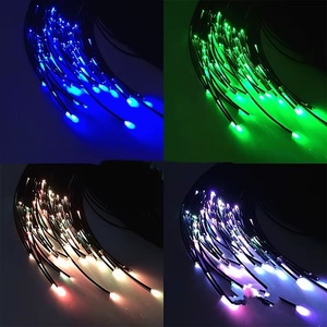 1.5mm <span class=keywords><strong>Mayki</strong></span> marque fin lueur Fiber optique lumière Pmma noir veste câble à Fiber optique pour piscine étoile lumière décoration - Product Image 5