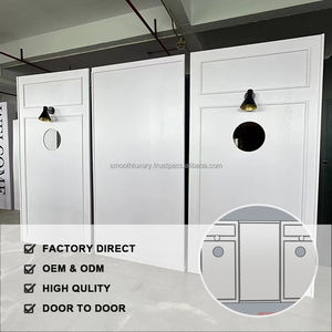 Suave moderno personalizado boda telón de fondo soporte suministros nuevo diseño telón de fondo Led acrílico Pvc blanco rectángulo telón de fondo - Product Image 2